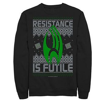 Men's Star Trek Next Gen Borg Ugly Christmas Sweatshirt