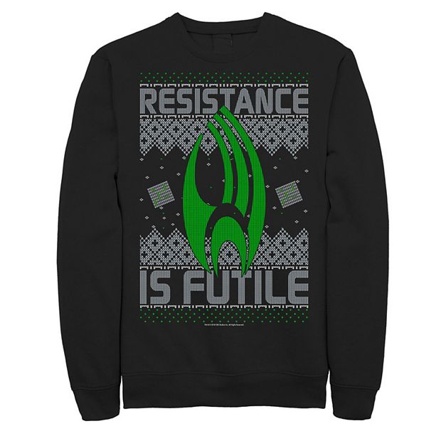 Men s Star Trek Next Gen Borg Ugly Christmas Sweatshirt