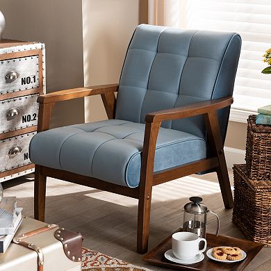 Baxton Studio Asta Mid-Century Modern Armchair