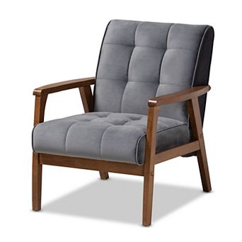 Baxton Studio Asta Mid-Century Modern Armchair