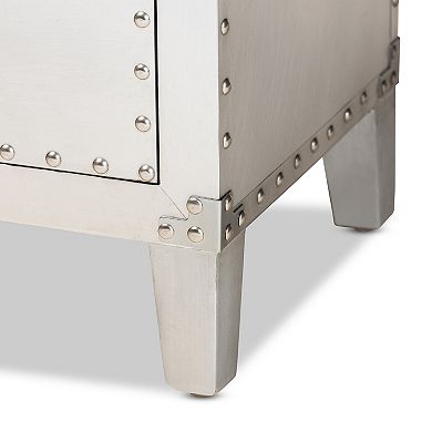 Baxton Studio Carel Silver 5-Drawer Dresser