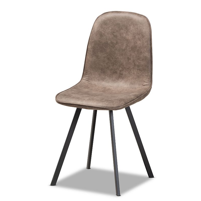 Baxton Studio Filicia Dining Chair 4-Piece Set, Grey