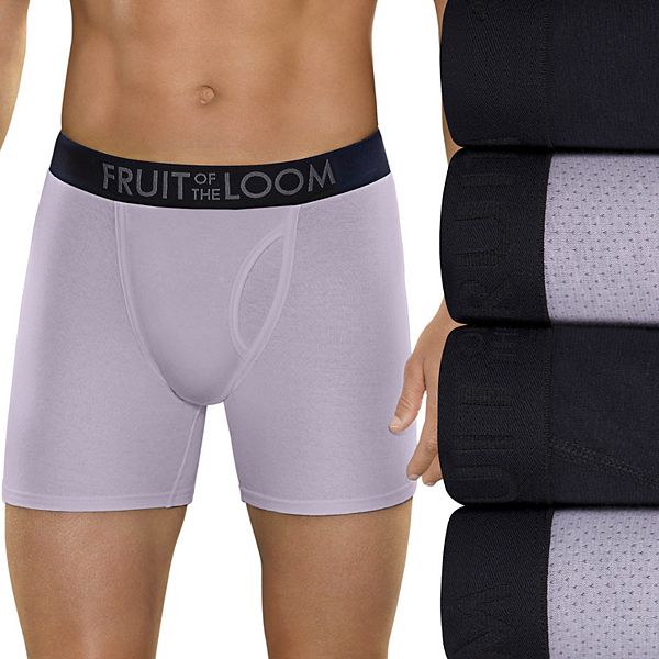 Men's Fruit of the Loom® 4-pack Breathable Stretch Micro-Mesh