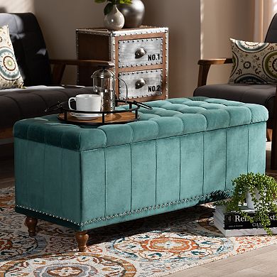 Baxton Studio Kaylee Storage Bench Ottoman