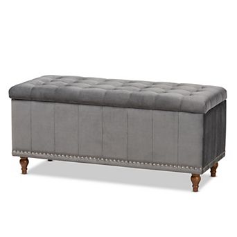 Baxton Studio Kaylee Storage Bench Ottoman