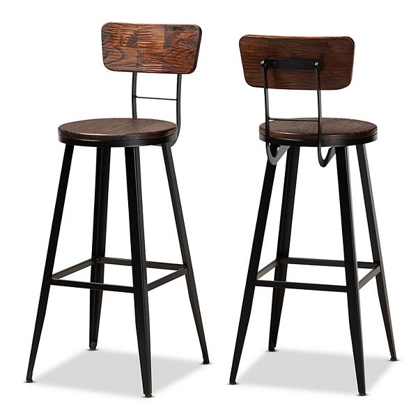 Baxton Studio Kenna Bar Stool 2Piece Set