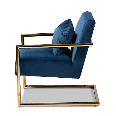 Baxton Studio Mira Glam and Luxe Lounge Chair