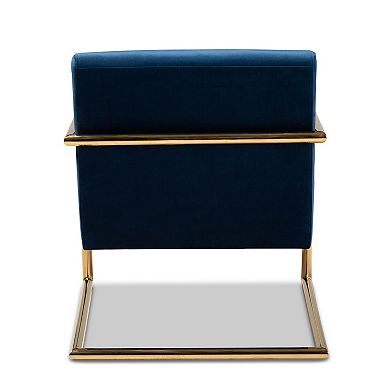 Baxton Studio Mira Glam and Luxe Lounge Chair