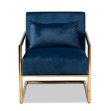 Baxton Studio Mira Glam and Luxe Lounge Chair