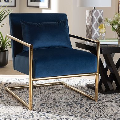 Baxton Studio Mira Glam and Luxe Lounge Chair