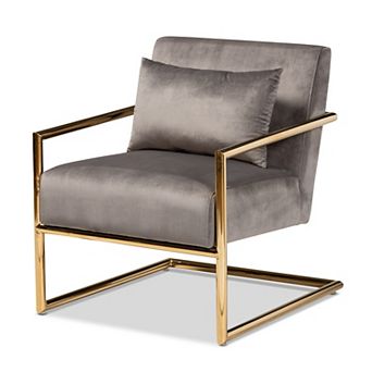 Baxton Studio Mira Glam and Luxe Lounge Chair