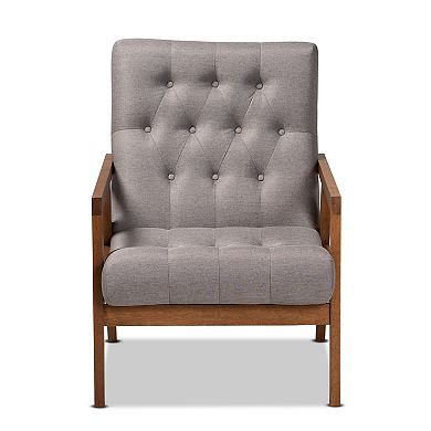 Baxton Studio Naeva Mid-Century Modern Armchair