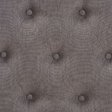 Baxton Studio Naeva Pastel Grey Footstool