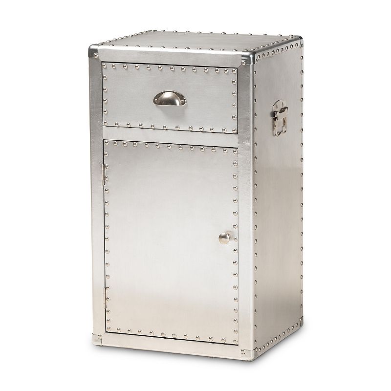 18910118 Baxton Studio Serge Silver Cabinet sku 18910118