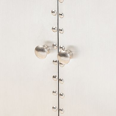 Baxton Studio Serge Silver Cabinet