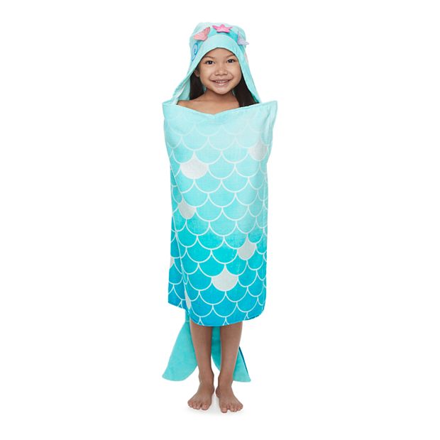 Mermaid discount hooded towel