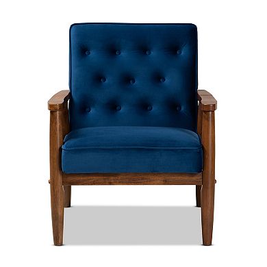 Baxton Studio Sorrento Mid-Century Modern Lounge Chair