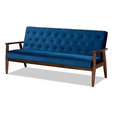 Baxton Studio Sorrento Sofa & Chair 3-Piece Set