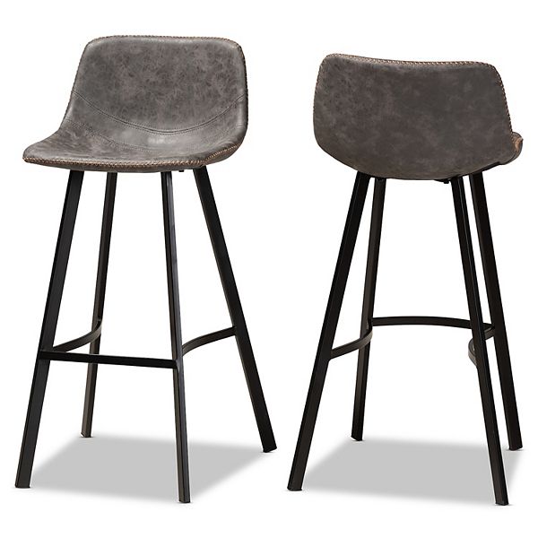 Baxton Studio Tani Counter Stool 2 Piece Set