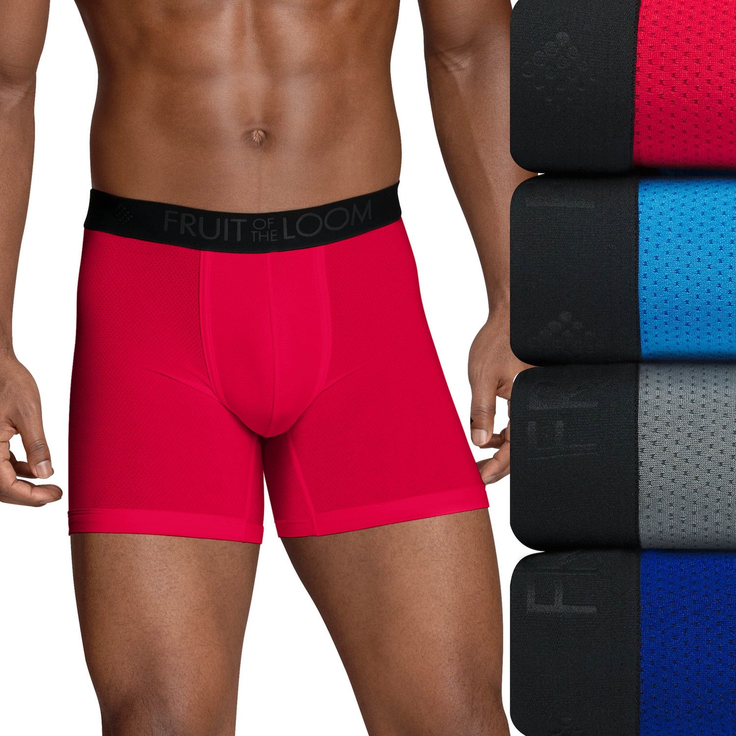 fruit of the loom short leg boxer briefs breathable