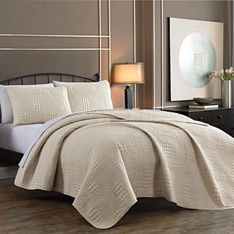 Avondale Manor Yardley Embossed Quilt Set