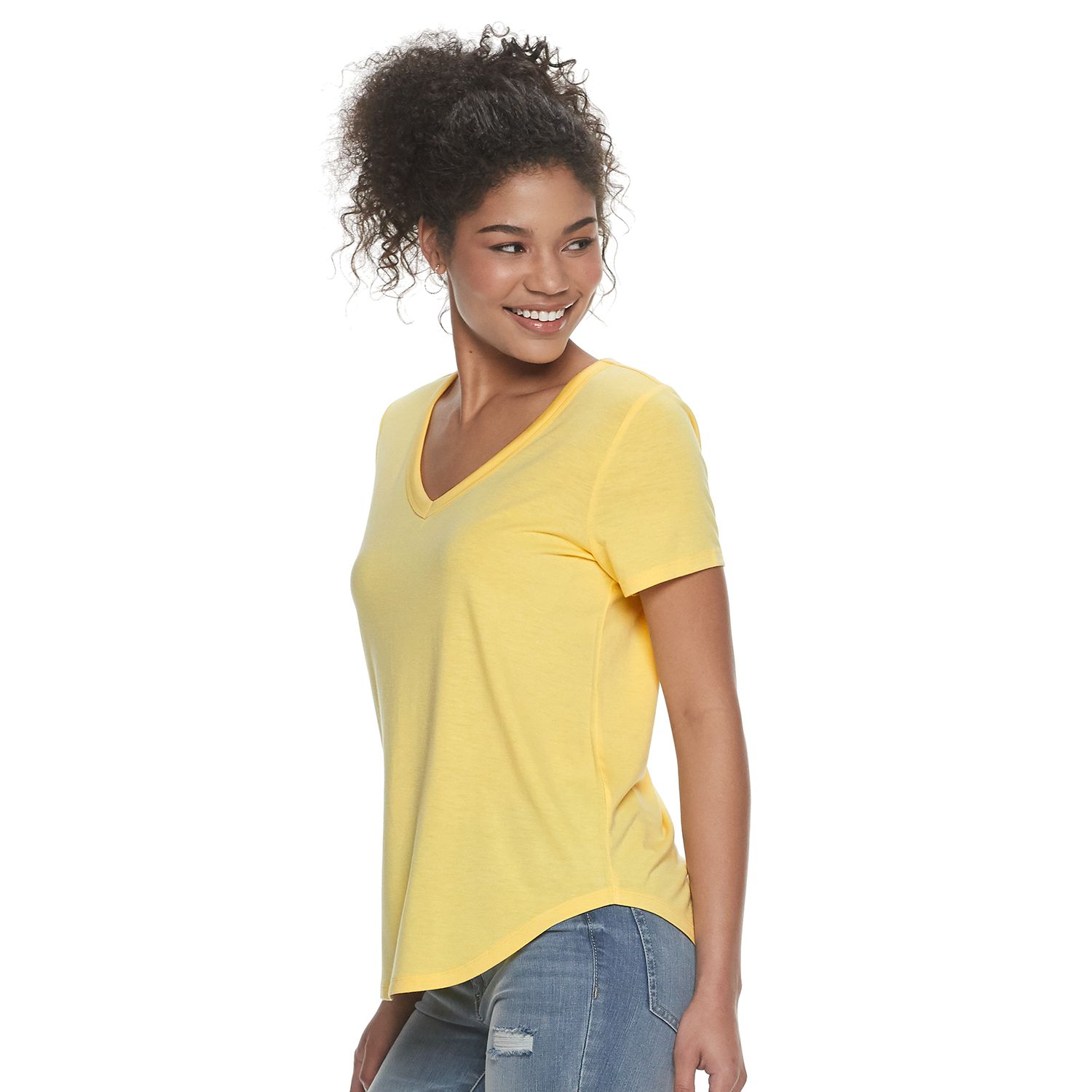 kohls yellow tops