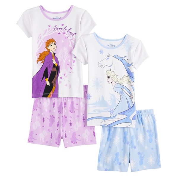 Disney s Frozen 2 Elsa Anna Girls 4 8 Tops Bottoms Pajama Set