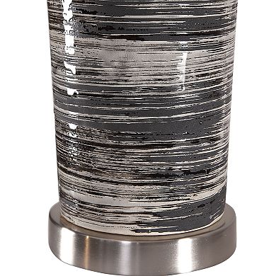 Tapered Textured Ceramic Table Lamp
