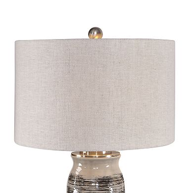 Tapered Textured Ceramic Table Lamp