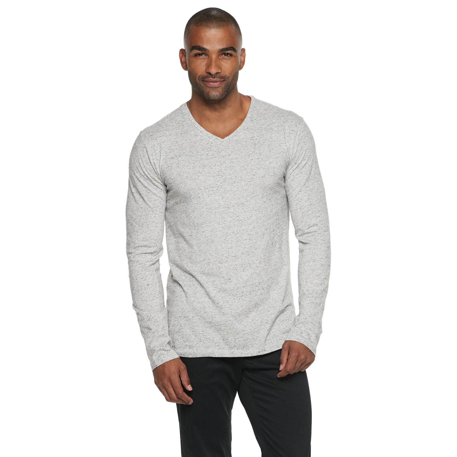 slim fit v neck tee