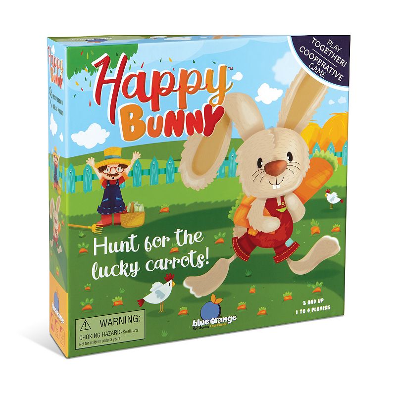 Happy Bunny Preschool Game by Blue Orange Games, Multicolor