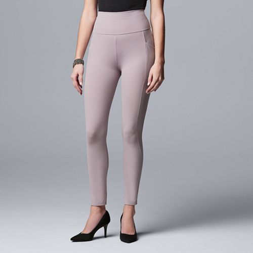 Women's Simply Vera Vera Wang Ultra High Rise Compression Leggings