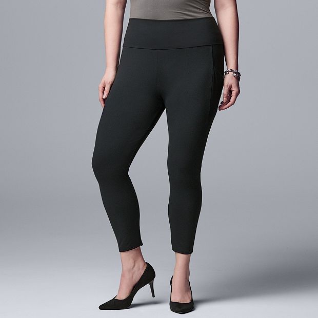 Plus Size Simply Vera Vera Wang Live-In High Rise Legging Size 1X 