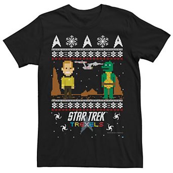 Men's Star Trek Trexels Ugly Christmas Sweater Tee