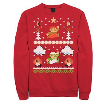 Men's Nintendo Super Mario Ugly Christmas Sweater Sweatshirt