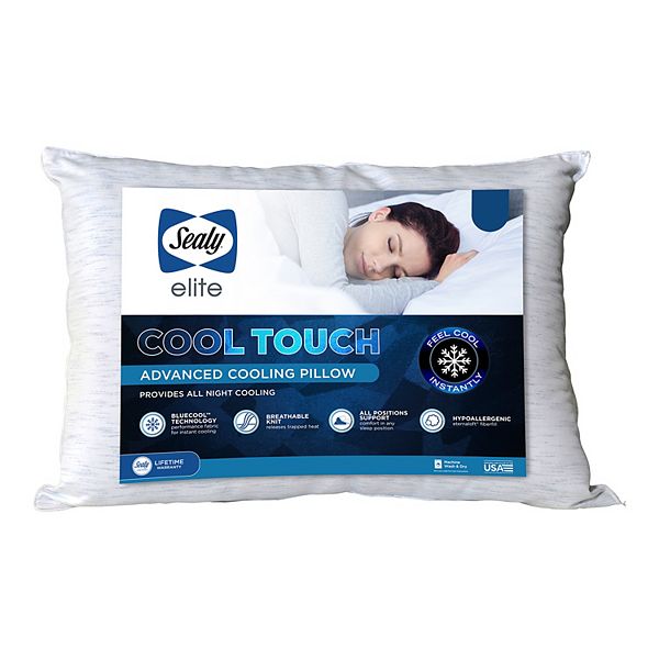 Sealy All Night Cooling Pillow, Standard/Queen - White