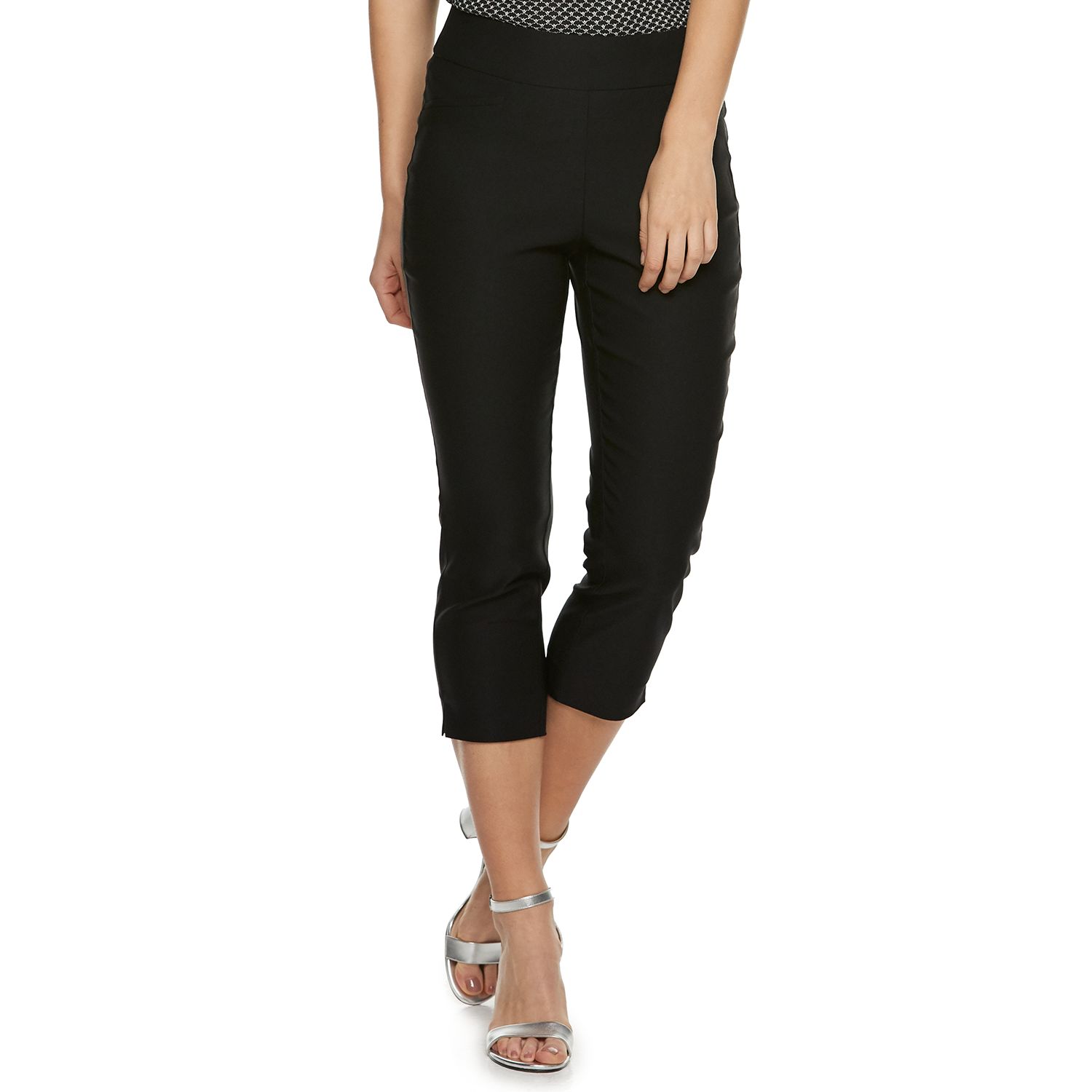 womens pull on capri jeans