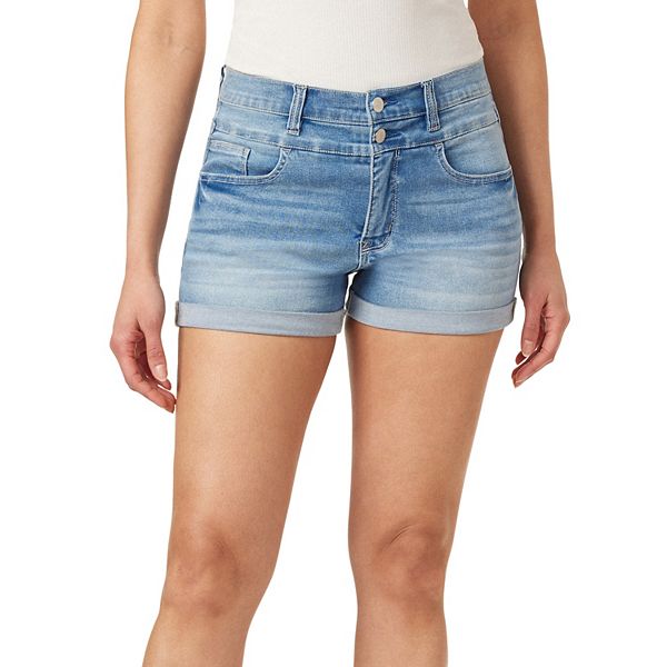 rico - Washed Denim Jumper Shorts, YesStyle