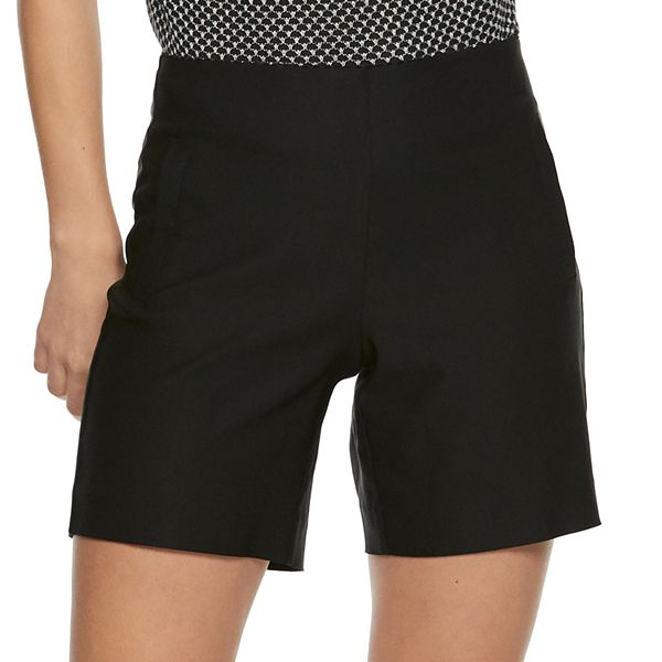 Kohls womens black hot sale shorts