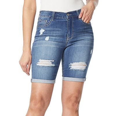 Juniors' WallFlower Insta-Soft High-Rise Irresistible Bermuda Shorts