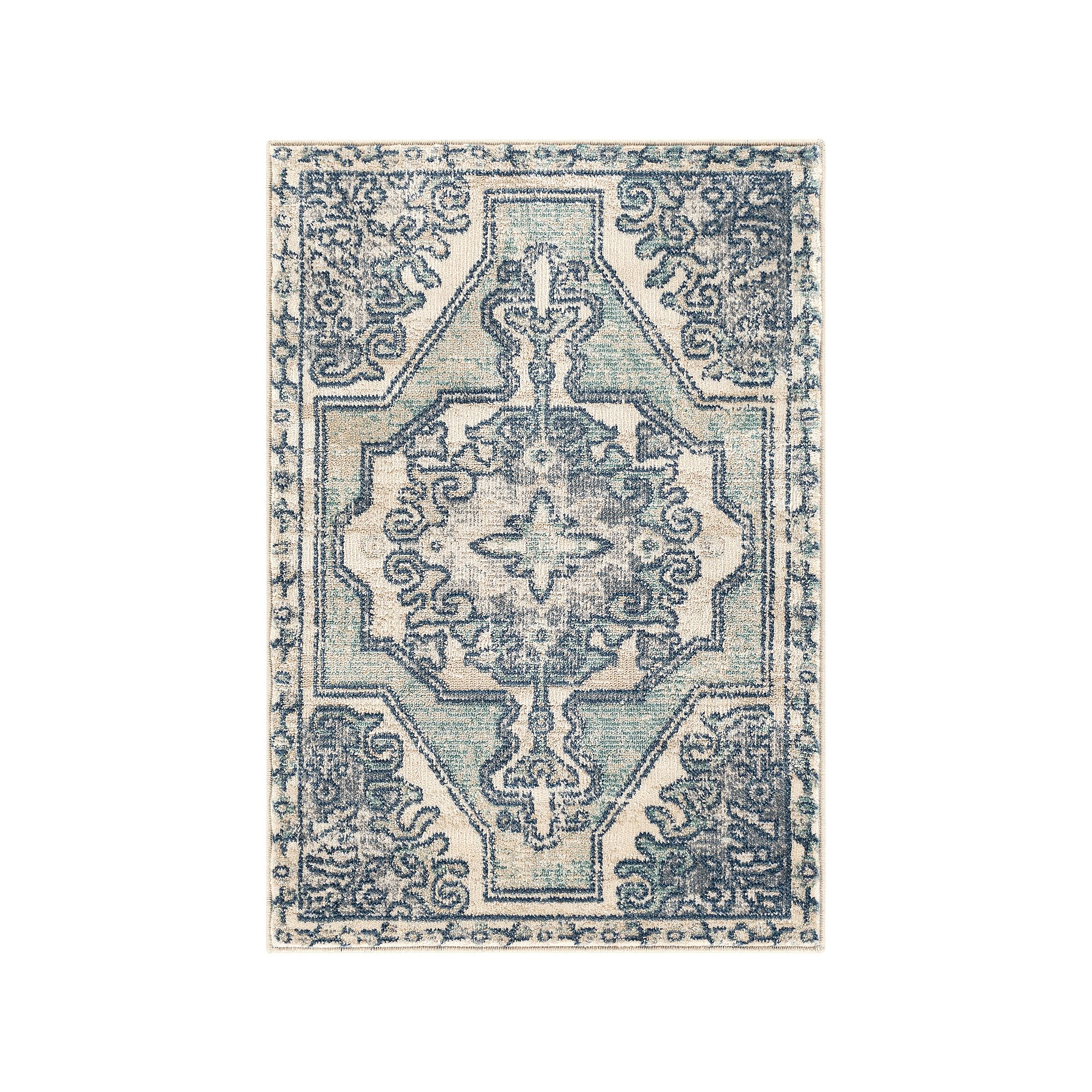 Decor 140 Valmont Teal Rug, Blue