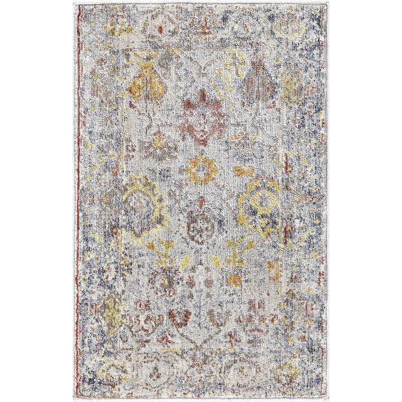 Decor 140 Seeker Orange Rug, Grey, 5X8 Ft