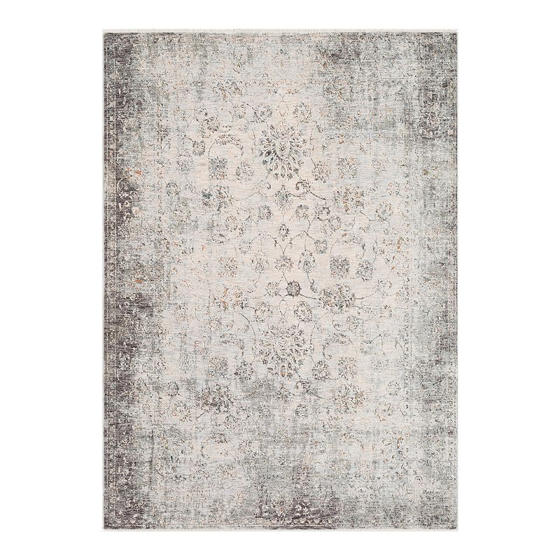 Decor 140 Abbott Ivory Rug, Beig/Green, 3X8 Ft