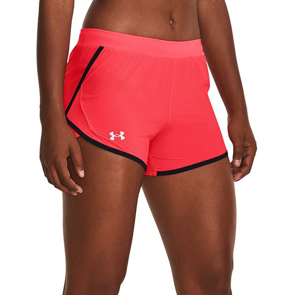 Women's Under Armour Fly By 2.0 Running Shorts - Beta Black (3X LARGE)