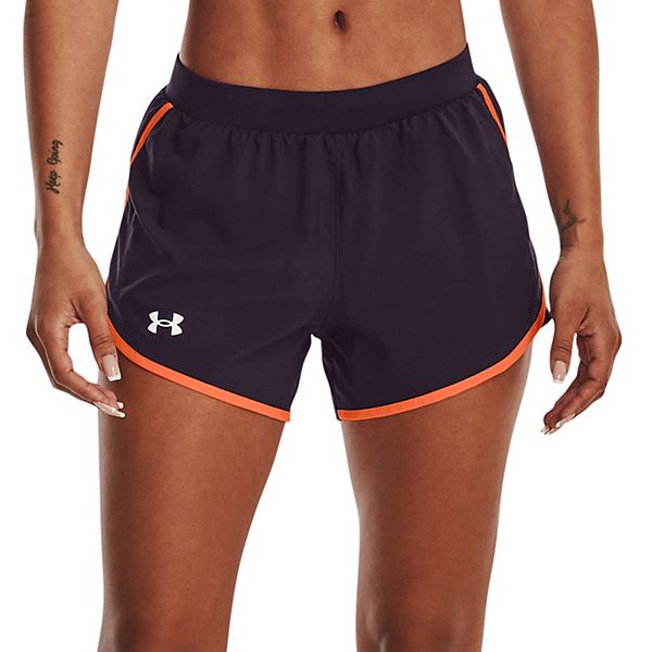  Under Armour Women's Fly by 2.0 Running Shorts, (027)  Black/Glacier Blue/Reflective, X-Small : Clothing, Shoes & Jewelry