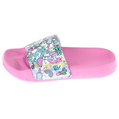 Girls Elli by Capelli Chill Summer Slide Sandals