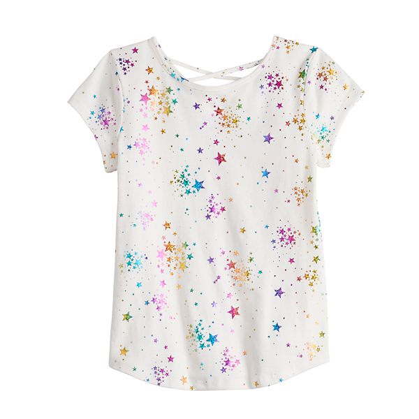 Girls 4-12 Jumping Beans® Crossback Tee with Graphic