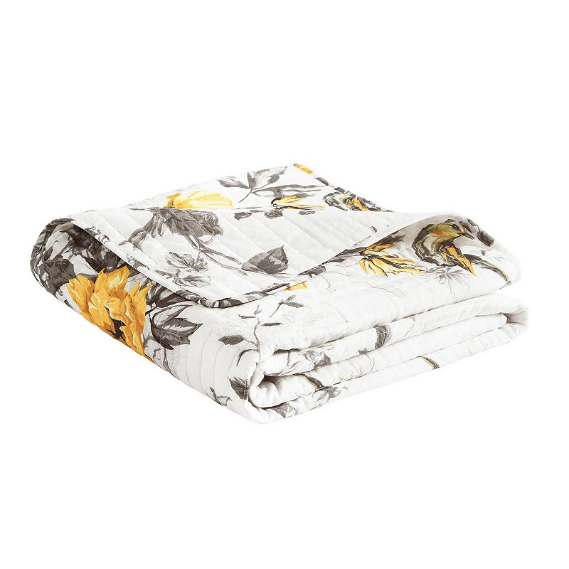 Lush Decor Penrose Floral Throw, Yellow