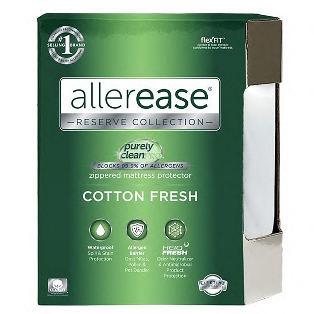 AllerEase Waterproof Allergy Protection Zippered Twin Mattress Protector