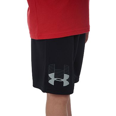 Boys 4-7 Under Armour Solid Print Graphic Logo Athletic Short